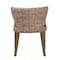 Bali & Pari Niesha Bohemian Grey Natural Kubu Rattan and Mahogany Wood Dining Chair 245-13720-ZORO - alternate 4